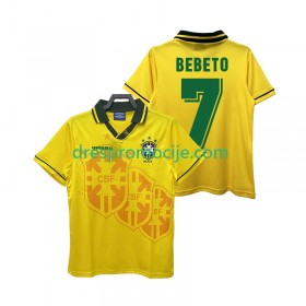 Brazil BEBETO 7 Dres Retro Domaći 1994 Kratkih Rukava